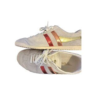 Gola Bullet Flare Sneakers Cream Suede Leather Women’s Shoes Size 9
